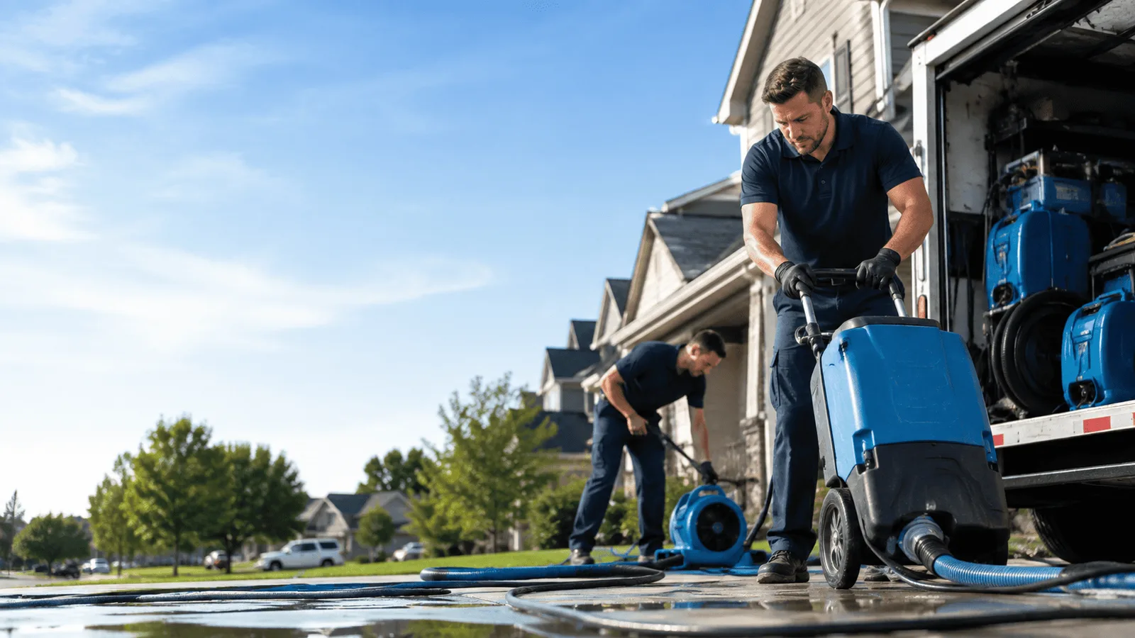 Dehumidification being performed in Englishtown, NJ
